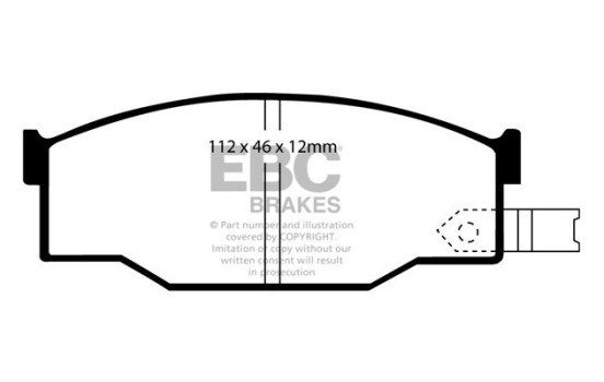 Bromsbeläggssats, skivbroms DP531 EBC