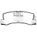 Bromsbeläggssats, skivbroms DP629 EBC