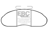 Bromsbeläggssats, skivbroms DP633 EBC