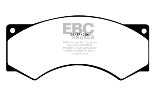 Bromsbeläggssats, skivbroms DP715 EBC