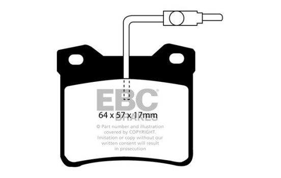 Bromsbeläggssats, skivbroms DP816 EBC