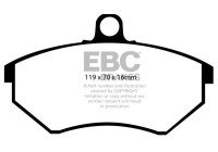 Bromsbeläggssats, skivbroms DP841 EBC
