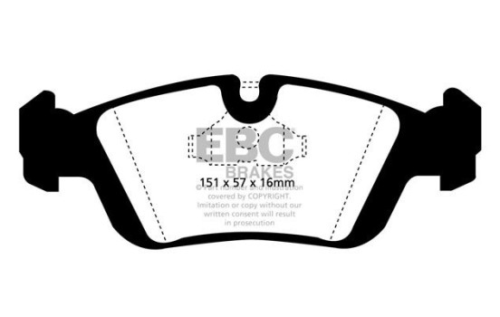 Bromsbeläggssats, skivbroms DP914 EBC