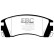 Bromsbeläggssats, skivbroms DP988 EBC