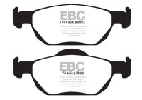 Bromsbeläggssats, skivbroms DPX2000 EBC