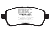 Bromsbeläggssats, skivbroms DPX2058 EBC