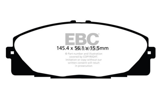 Bromsbeläggssats, skivbroms DPX2114 EBC