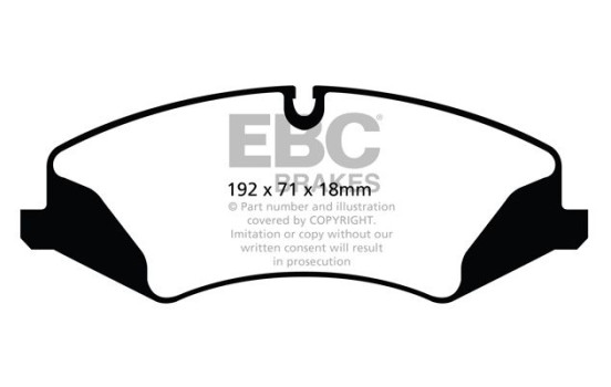 Bromsbeläggssats, skivbroms DPX2123 EBC