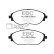 Bromsbeläggssats, skivbroms DPX2127 EBC