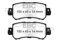 Bromsbeläggssats, skivbroms DPX2135 EBC