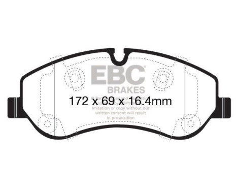 Bromsbeläggssats, skivbroms DPX2151 EBC