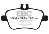Bromsbeläggssats, skivbroms DPX2157 EBC