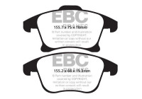 Bromsbeläggssats, skivbroms DPX2159 EBC