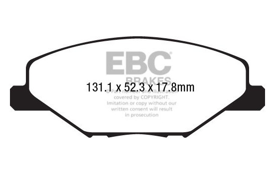 Bromsbeläggssats, skivbroms DPX2211 EBC
