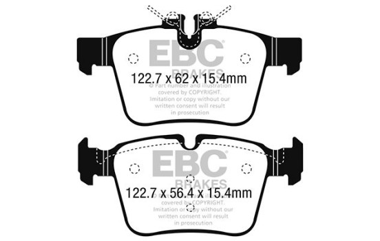 Bromsbeläggssats, skivbroms DPX2215 EBC