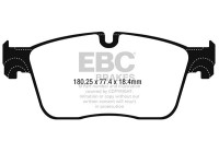 Bromsbeläggssats, skivbroms DPX2253 EBC