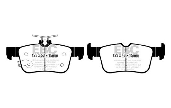 Bromsbeläggssats, skivbroms DPX2300 EBC