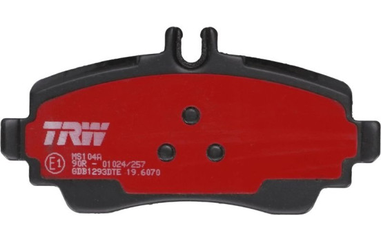 Bromsbeläggssats, skivbroms DTEC COTEC GDB1293DTE TRW, bild 3