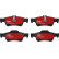 Bromsbeläggssats, skivbroms DTEC COTEC GDB1546DTE TRW, miniatyr 2