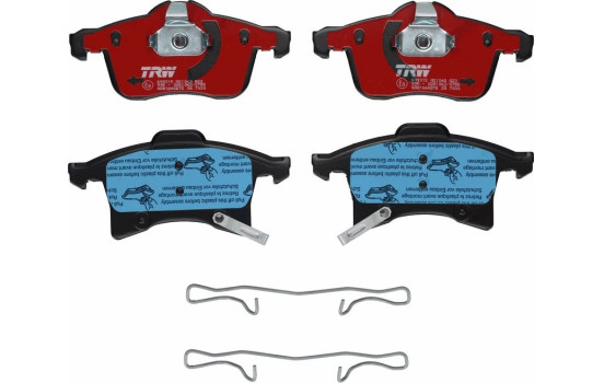 Bromsbeläggssats, skivbroms DTEC COTEC GDB1668DTE TRW, bild 2