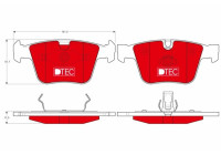 Bromsbeläggssats, skivbroms DTEC COTEC GDB1675DTE TRW