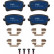 Bromsbeläggssats, skivbroms Elektrisk BLUE GDB1765BTE TRW