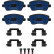Bromsbeläggssats, skivbroms Elektrisk BLUE GDB3332BTE TRW