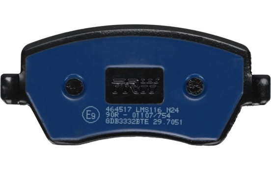 Bromsbeläggssats, skivbroms Elektrisk BLUE GDB3332BTE TRW, bild 3