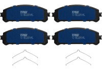 Bromsbeläggssats, skivbroms Elektrisk BLUE GDB3484BTE TRW
