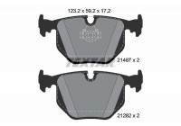 Bromsbeläggssats, skivbroms epad 2148781 Textar