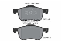 Bromsbeläggssats, skivbroms epad 2307381 Textar