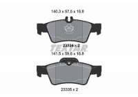 Bromsbeläggssats, skivbroms epad 2333481 Textar