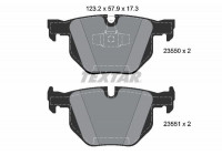 Bromsbeläggssats, skivbroms epad 2355081 Textar