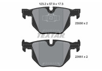 Bromsbeläggssats, skivbroms epad 2355081 Textar