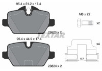 Bromsbeläggssats, skivbroms epad 2362381 Textar