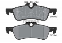 Bromsbeläggssats, skivbroms epad 2404381 Textar