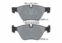 Bromsbeläggssats, skivbroms epad 2469781 Textar