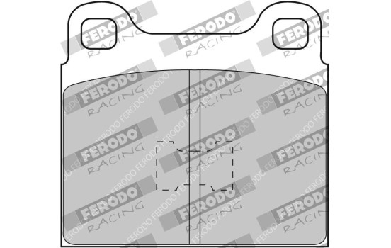 Bromsbeläggssats, skivbroms FCP105R Ferodo Racing, bild 2
