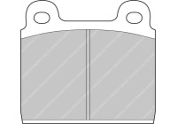 Bromsbeläggssats, skivbroms FCP11H Ferodo Racing