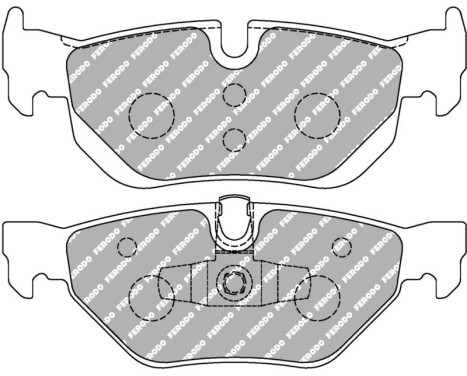 Bromsbeläggssats, skivbroms FCP1807H Ferodo Racing