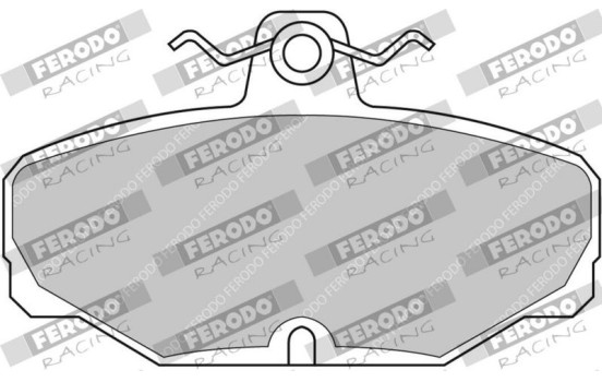 Bromsbeläggssats, skivbroms FCP408H Ferodo Racing, bild 2