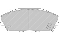 Bromsbeläggssats, skivbroms FCP748H Ferodo Racing