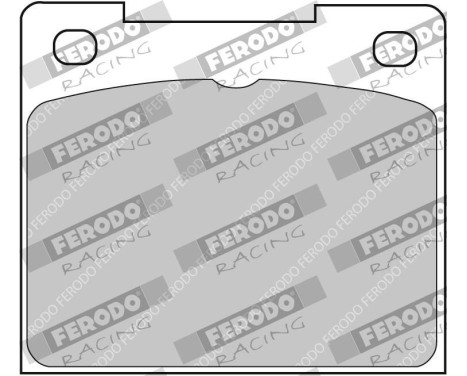 Bromsbeläggssats, skivbroms FCP809R Ferodo Racing, bild 2