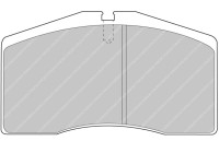 Bromsbeläggssats, skivbroms FCP891R Ferodo Racing