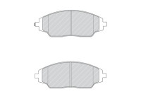 Bromsbeläggssats, skivbroms FDB4496 Ferodo