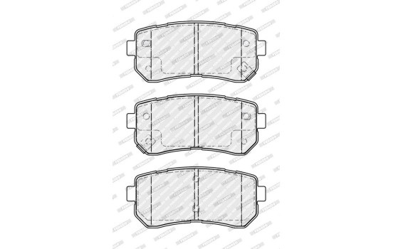 Bromsbeläggssats, skivbroms FDB4986 Ferodo, bild 2