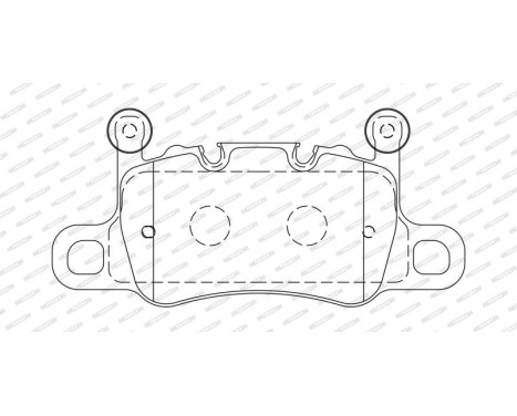 Bromsbeläggssats, skivbroms FDB5024 Ferodo, bild 2