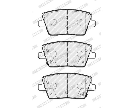 Bromsbeläggssats, skivbroms FDB5100 Ferodo, bild 2