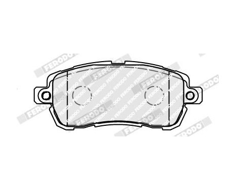 Bromsbeläggssats, skivbroms FDB5181 Ferodo, bild 2