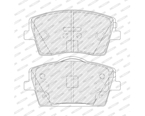 Bromsbeläggssats, skivbroms FDB5277 Ferodo, bild 2